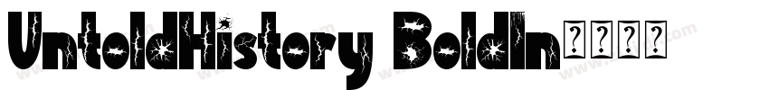 UntoldHistory BoldIn字体转换